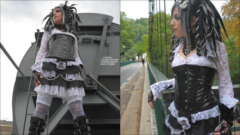 woman in gothic outfit