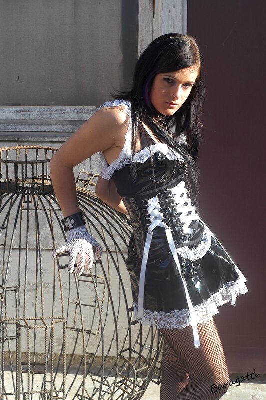 woman in gothic outfit
