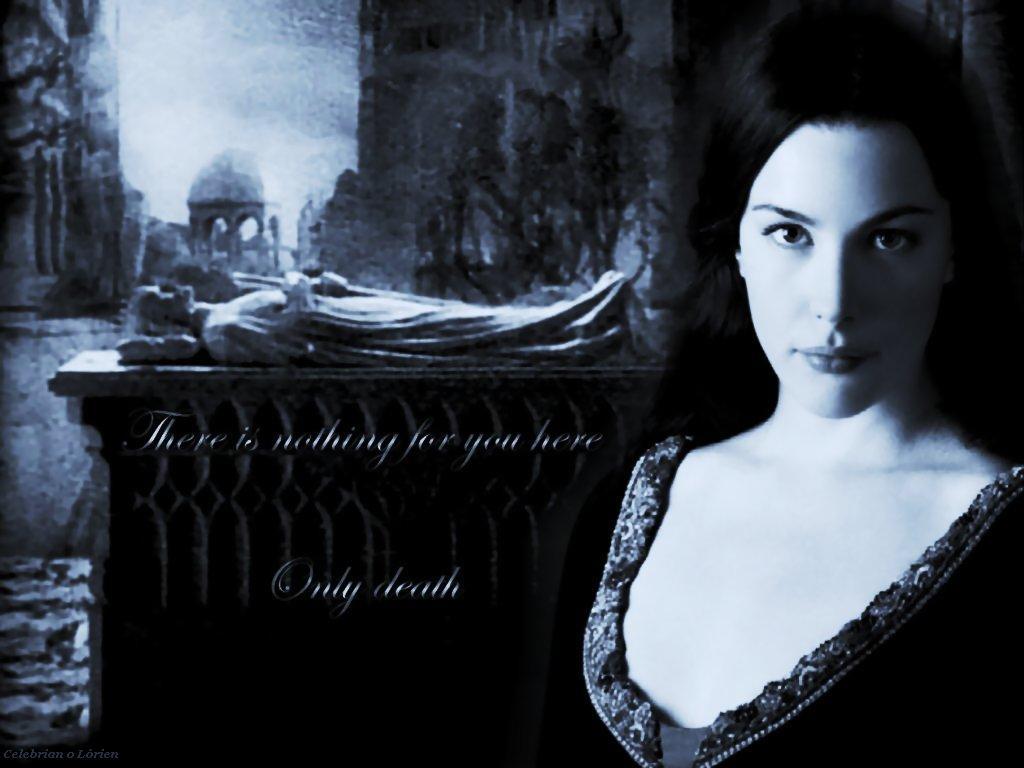 woman in gothic setting