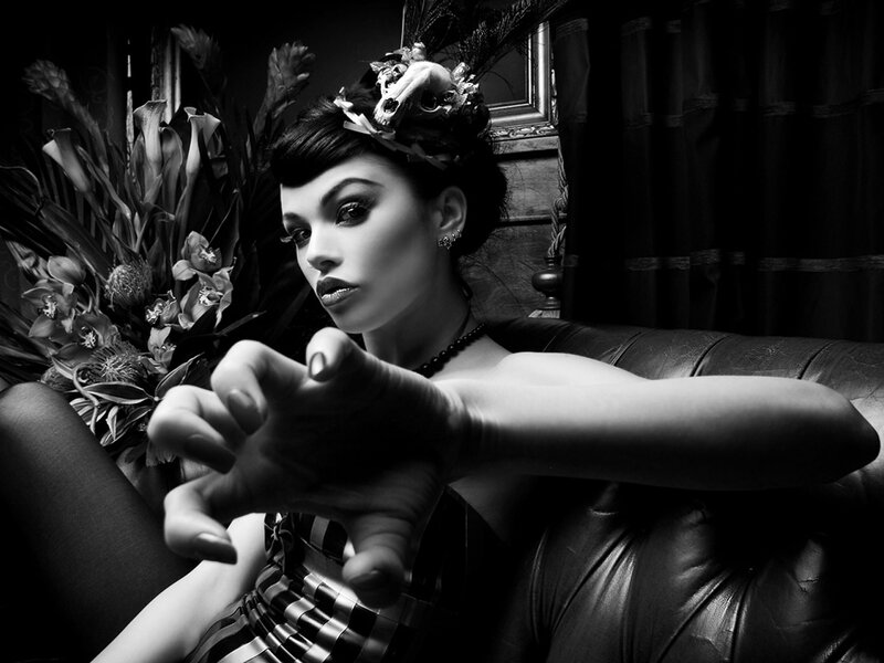woman in gothic style