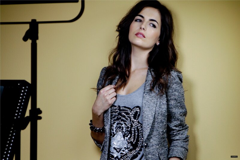 Woman in Gray Blazer — Confident, Photograph, Tiger Graphic