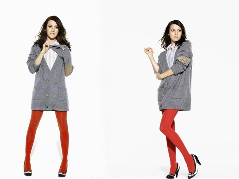 Woman in Gray Cardigan — Neutral, Photograph