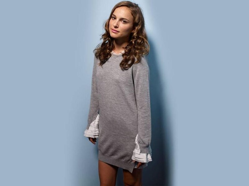 Woman in Gray Dress — Neutral, Photograph, Wall