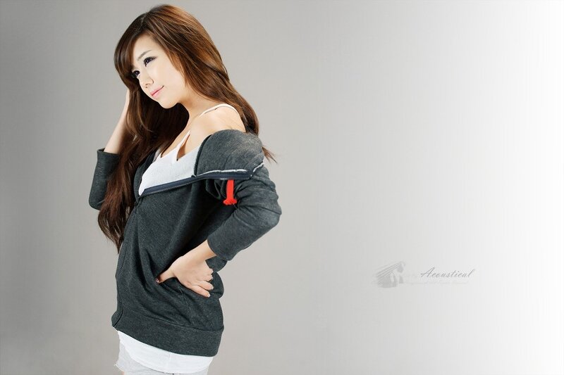 woman in gray hoodie
