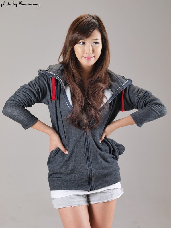 woman in gray hoodie