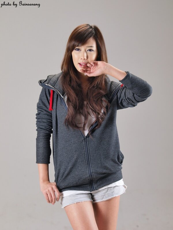 woman in gray hoodie