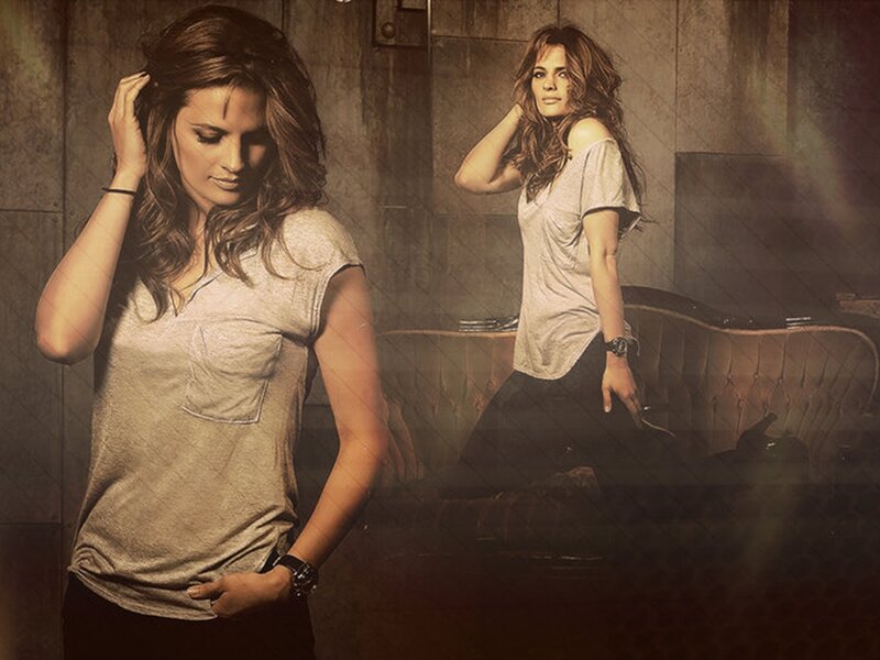 Woman in Gray Shirt — Brown