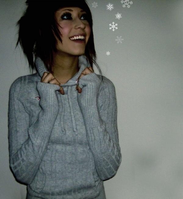 woman in gray sweater