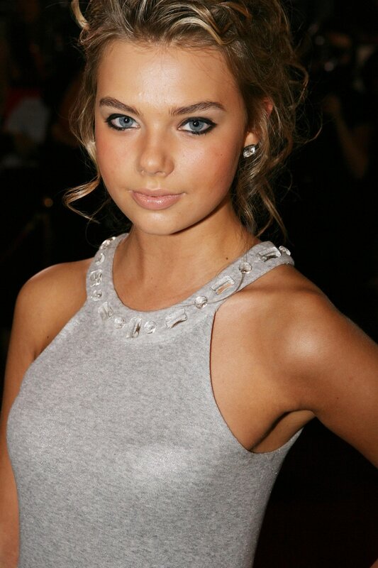 woman in gray top