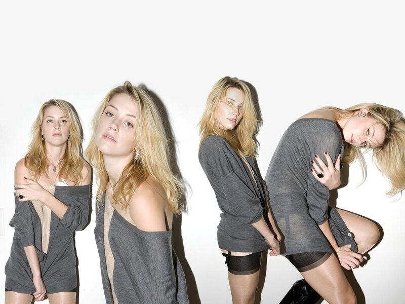 Woman in Gray Top — Dramatic, Photograph