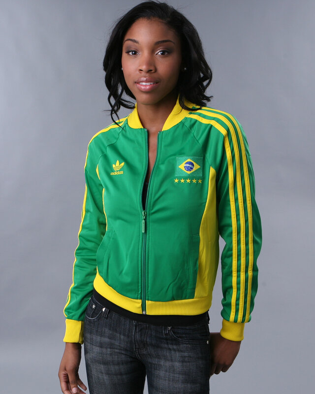 woman in green and yellow jacket
