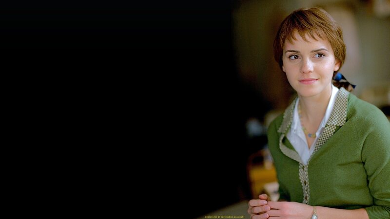 woman in green cardigan