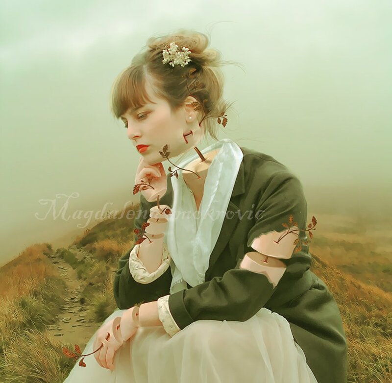 Woman in Green Coat — Melancholic