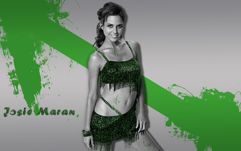 Woman in Green Costume — Confident