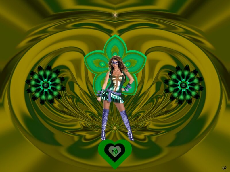 Woman in Green Costume — Fantastical
