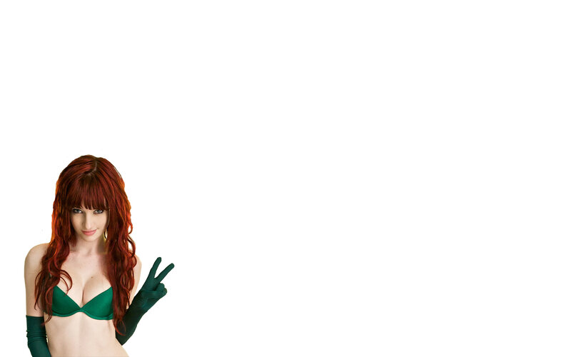 woman in green costume