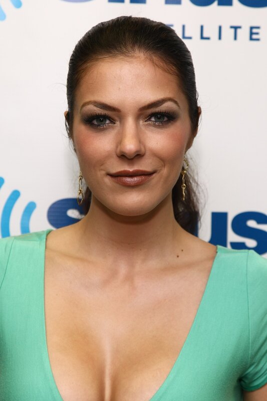 woman in green dress at event