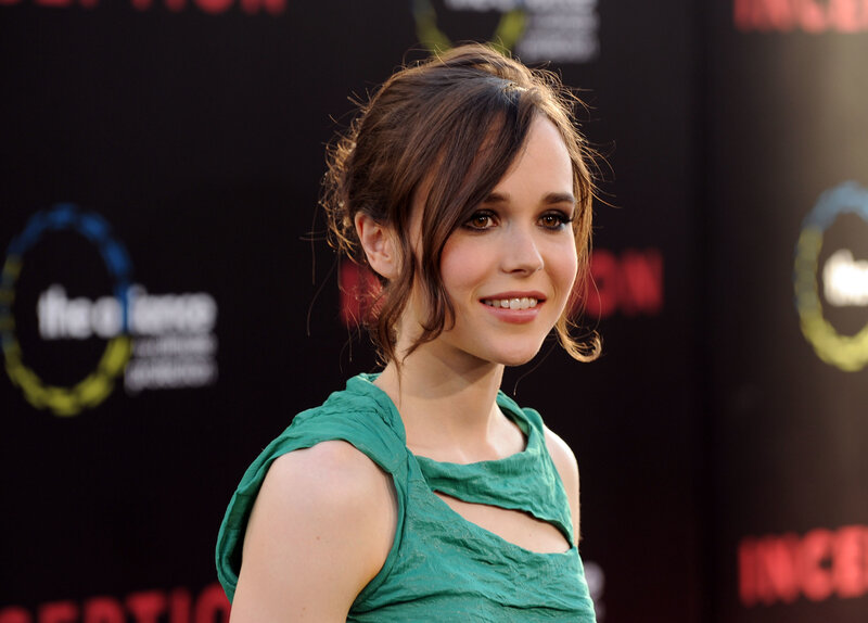 woman in green dress at event