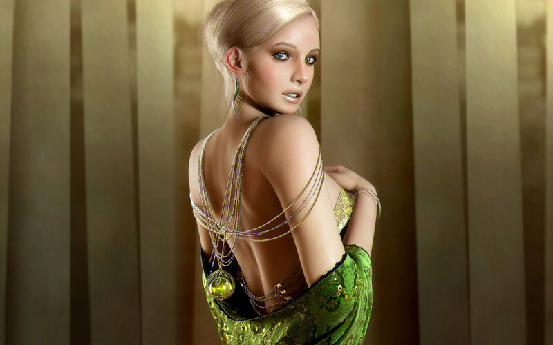 Woman in Green Dress — Chains