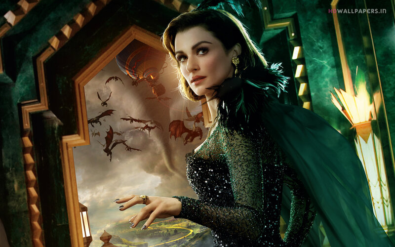 Woman in Green Dress — Dramatic, Afternoon, Digital Art, Dragons