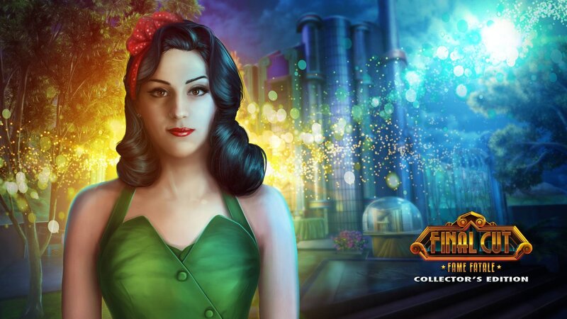 Woman in Green Dress — Dramatic, Night, Digital Art, Red Bow