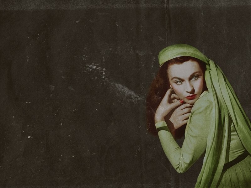 Woman in Green Dress — Dramatic, Photograph, Veil