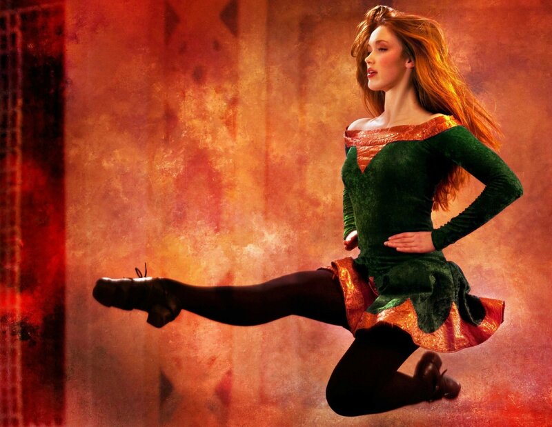 Woman in Green Dress — Dynamic, Photograph, Dancer