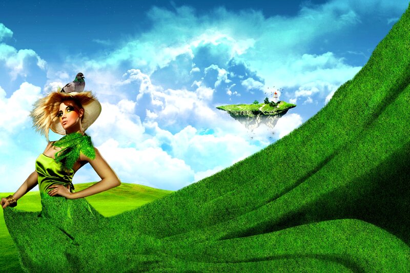 Woman in Green Dress — Fantastical