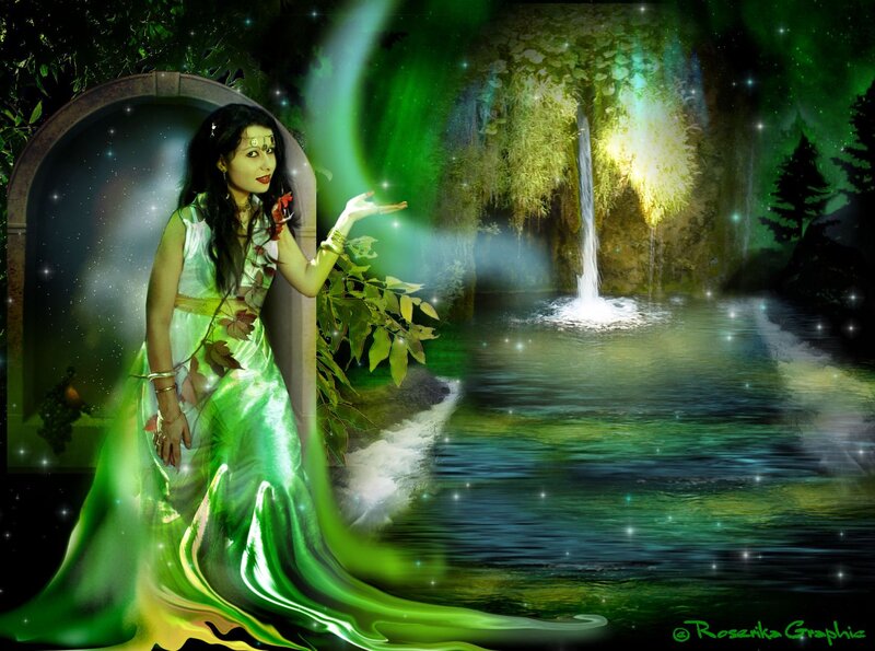 Woman in Green Dress — Fantasy