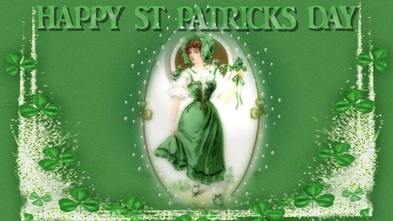 Woman in Green Dress — Festive, Illustration