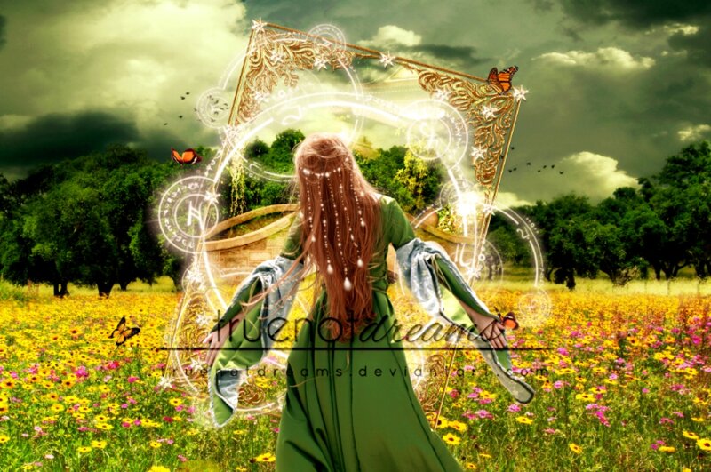 Woman in Green Dress — Magical, Afternoon