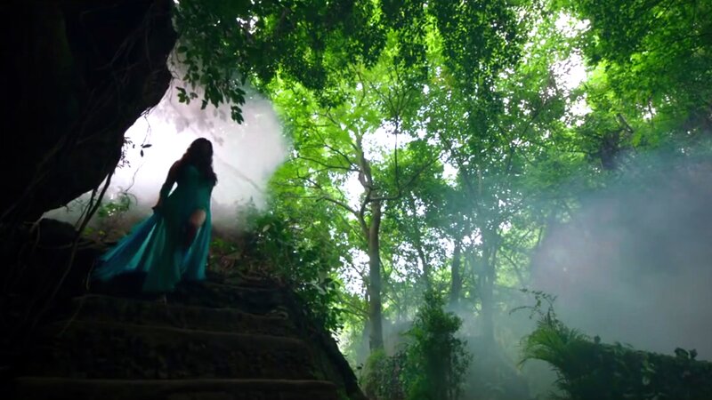 Woman in Green Dress — Mysterious, Afternoon