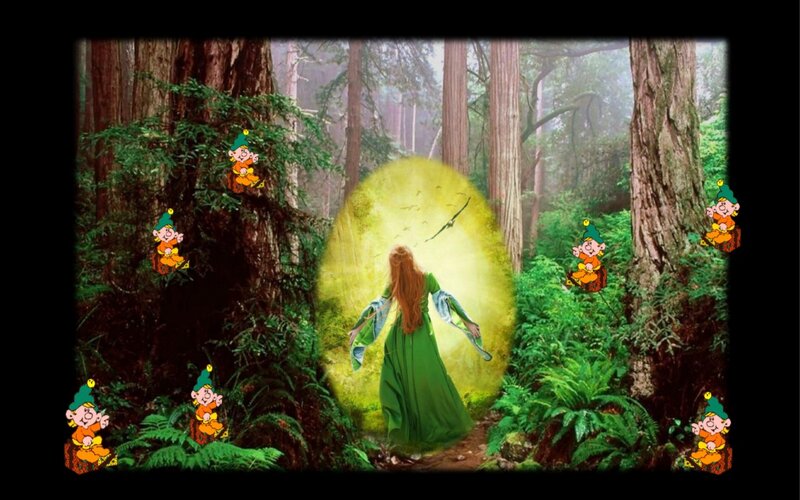 Woman in Green Dress — Mystical, Morning