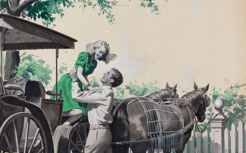 Woman in Green Dress — Romantic, Afternoon