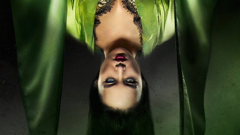 woman in green garment