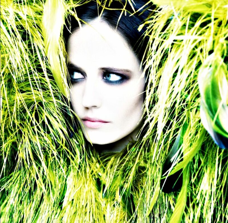 Woman in Green Grass — Dramatic