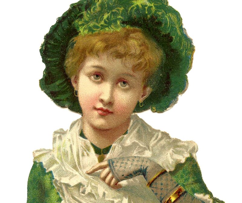 Woman in Green Hat — Calm