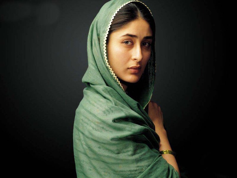 Woman in Green Headscarf — Serious