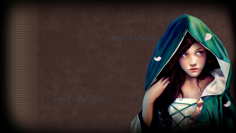 woman in green hood
