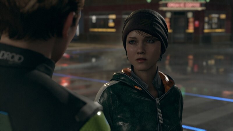 Woman in Green Jacket — Dramatic, Night, 3d Render