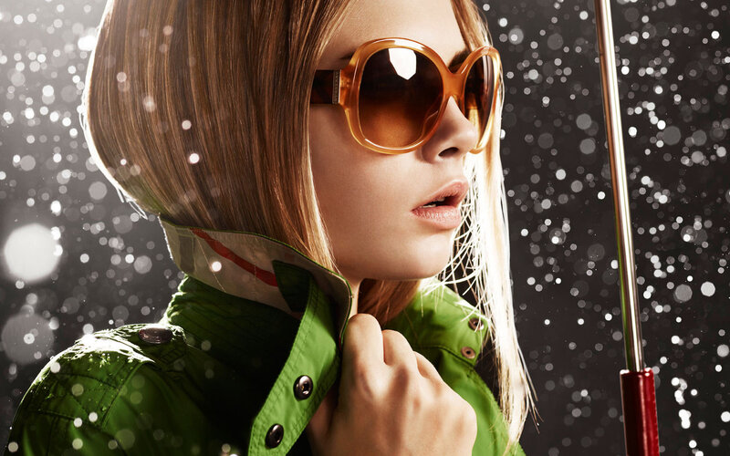Woman in Green Jacket — Dramatic