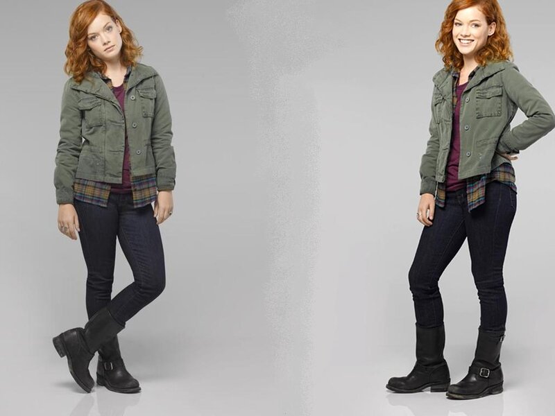 Woman in Green Jacket — Neutral