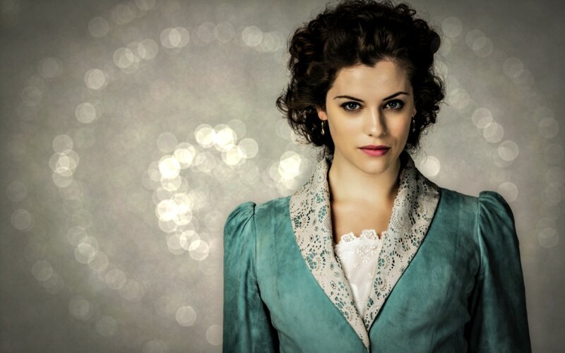 Woman in Green Jacket — Teal