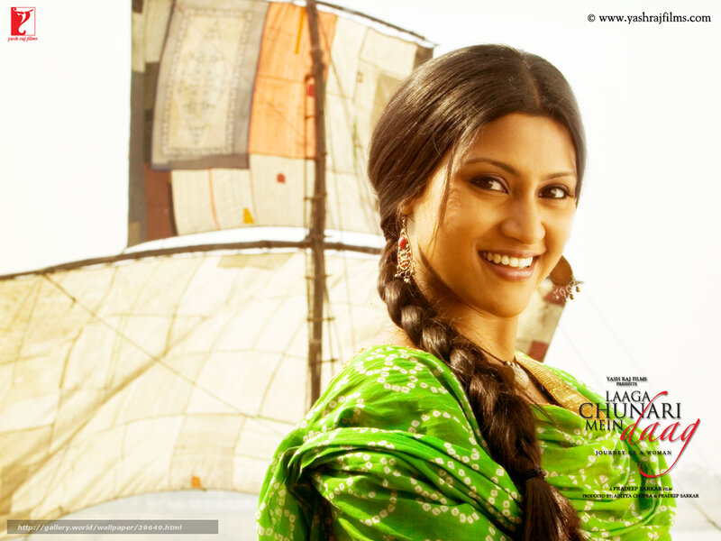 Woman in Green Sari — Bright