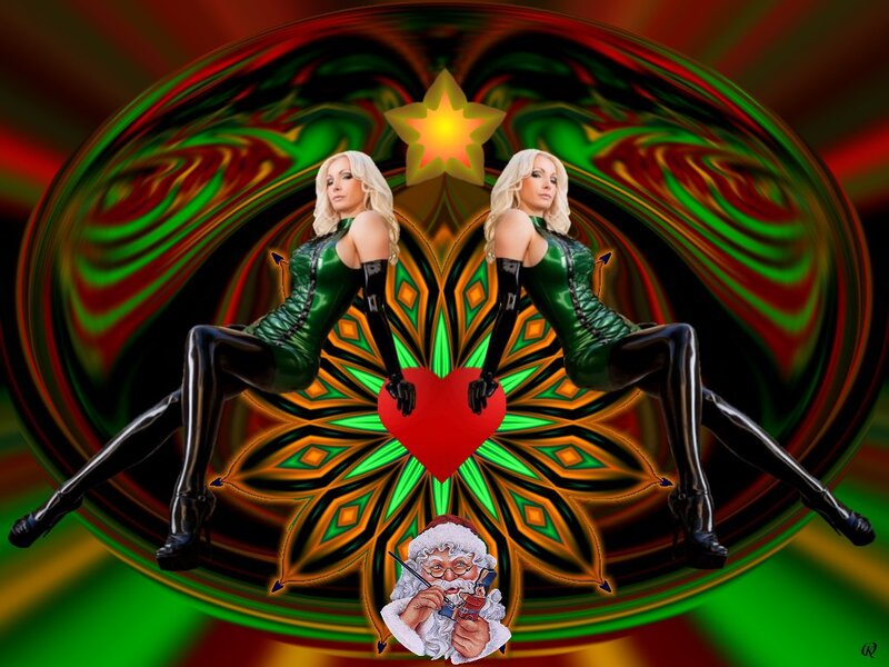 Woman in Green Suit — Festive