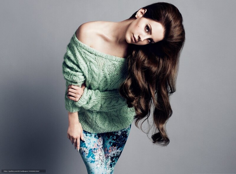 Woman in Green Sweater — Dramatic, Photograph, Leggings, Earring