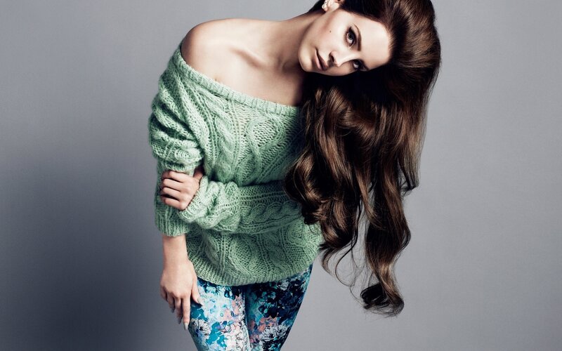 Woman in Green Sweater — Dramatic, Photograph, Leggings