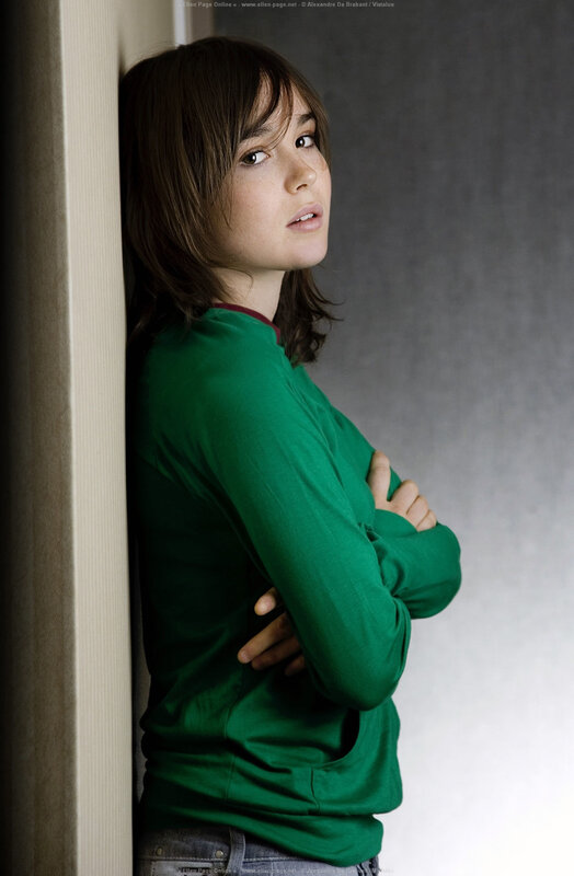 woman in green sweater leaning