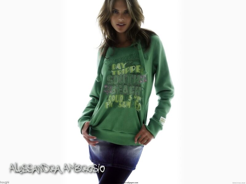 Woman in Green Sweatshirt