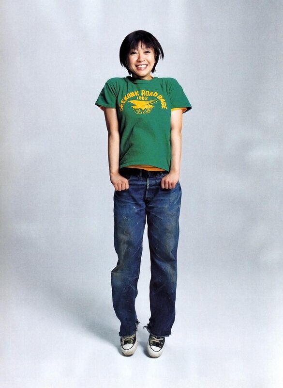Woman in Green T-shirt — Neutral, Photograph